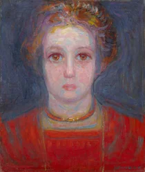 Porträt eines Mädchens in Rot, 1908