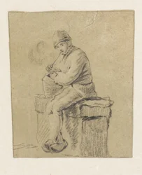 Sitzender Bauer