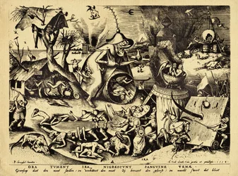 Zorn, gestochen von H. Cock, 1558