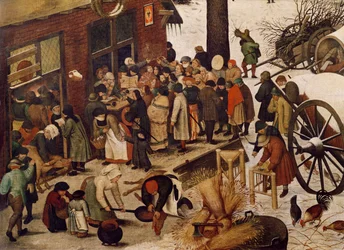 Die Volkszählung in Bethlehem (Detail)