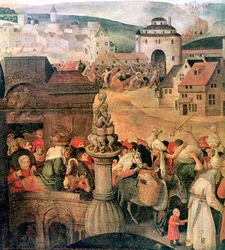 Christus vertreibt die Händler aus dem Tempel (Detail), um 1584-1638
