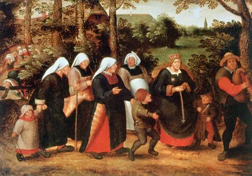 Der Brautzug, um 1584-1638