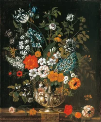 Mai, aus Die zwölf Monate der Blumen, ein Blumenkalender von Stillleben