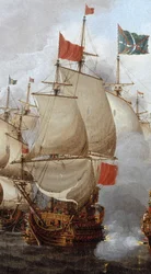 HMS Royal Oak (1664) - Der Vier-Tage-Kampf, 1.-4. Juni 1666 (beschnitten)