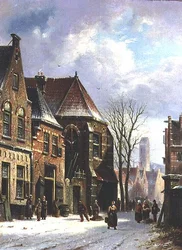 Eine niederländische Straßenszene