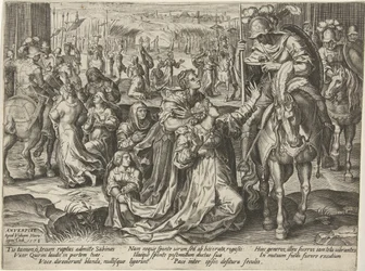 Versöhnung zwischen den Sabinern und den Römern (Serie: Darstellungen aus der römischen Geschichte)