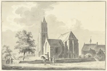 Kirche und Rathaus in Heukelom