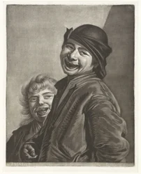 Zwei lachende Jungen