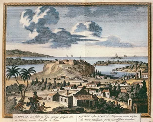 Ansicht von Acapulco, Illustration aus 