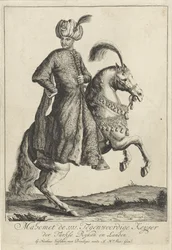 Reiterporträt von Mehmet IV., Sultan des Osmanischen Reiches