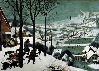 Jäger im Schnee (Winter)