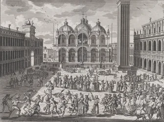 Der Karneval von Venedig, aus: Thesaurus Antiquitatum et Historiarum Italiae, Bd. IX
