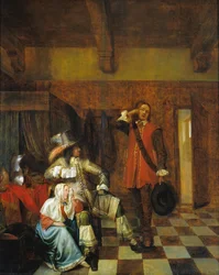 Der Überbringer schlechter Nachrichten - Pieter de Hooch
