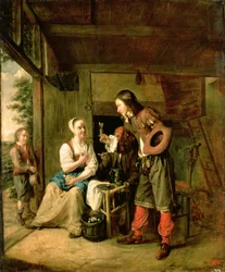 Krieger und Diener, 1653