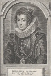 Porträt von Elisabeth von Bourbon, Königin von Spanien