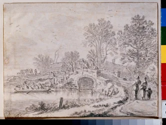 Mai: Landschaft mit einer Brücke