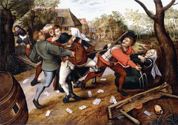 Bauern prügeln sich, 1619