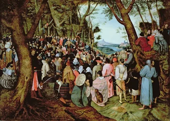 Johannes der Täufer predigt in der Wildnis