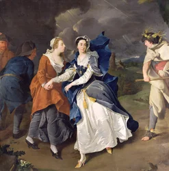Mrs. Cibber (1714-66) als Cordelia