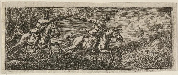 Zwei kämpfende Reiter