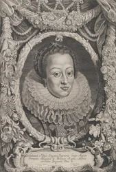 Eleonora, Ehefrau von Ferdinand II, aus der Serie Ferdinandus II et III Imperatorum Domu..., ca. 1625