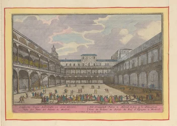 Innenhof des Königspalastes in Madrid