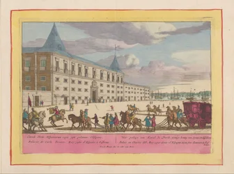 Ansicht des Palastes von Karl VI. in Lissabon