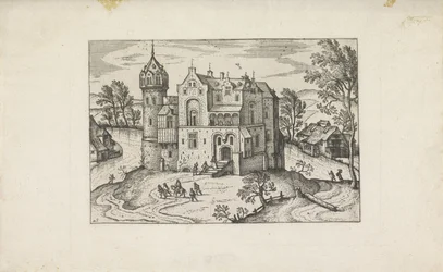 Schloss an einem Fluss
