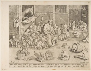Der Esel in der Schule, 1557