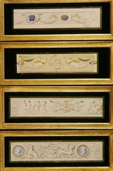 Vier Entwürfe für Friese, ca. 1823