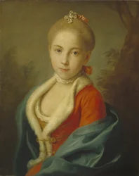 Porträt von Prinzessin Katharina von Holstein-Beck 1750-1811, 1760-1762
