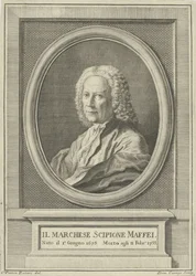 Porträt des Dichters Scipione Maffei, 1675-1755, ca. 1750