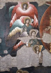 Das Jüngste Gericht, Detail der Engel - Fresko