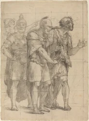 Vier stehende Krieger