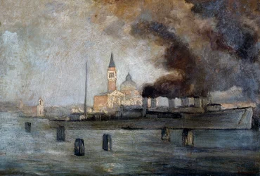Kirche St. Justus in Venedig, von Pietro Fragiacomo