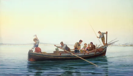 Auf dem Heimweg, die Bucht von Neapel