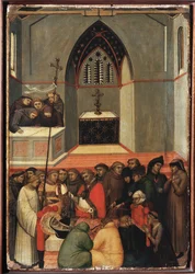 Der unversehrte Leichnam der Heiligen Demut (Polyptychon des Lebens der Heiligen Demut)