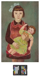 Junges Mädchen mit Puppe, 1928