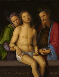 Toter Christus mit Joseph von Arimathäa und Nikodemus