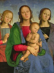 Madonna mit Kind und St. Katharina und St. Rosa, 1493