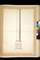 Die Säule des Antoninus Pius, gezeigt als restauriert