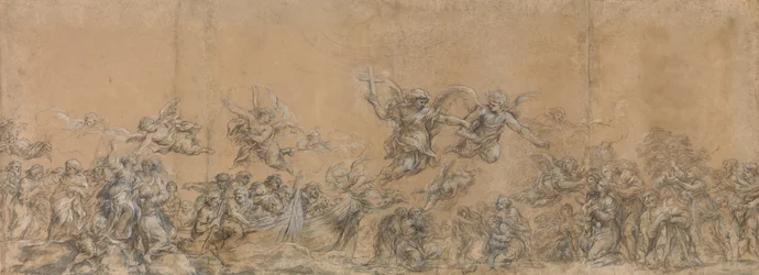 Studie für Engel, die die Stirnen der Kinder Israels in der Basilika St. Peter versiegeln, 1652