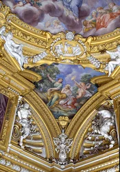 Die Sala di Apollo (Detail des Pendentifs mit den Musen Polyhymnia und Erato)