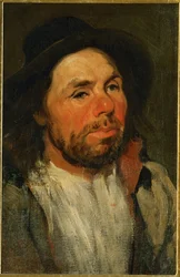 Bauer mit Hut