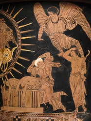 (Detail) eines lukansichen Kalyx-Kraters, ca. 400 v. Chr.