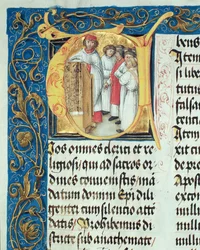 Priesterweihe von Seminaristen aus dem Pontifikale von Bischof Erasmus Ciolek, ca. 1510
