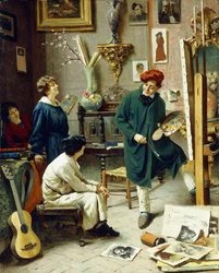 Das Atelier des Künstlers