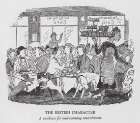 Der britische Charakter, eine Schwäche für die Vormittagsverpflegung