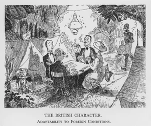 Der britische Charakter, Anpassungsfähigkeit an fremde Bedingungen (Litho)