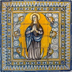 Notre Dame de la Conception - Azulejos von Lissabon (Portugal) 1650-1675